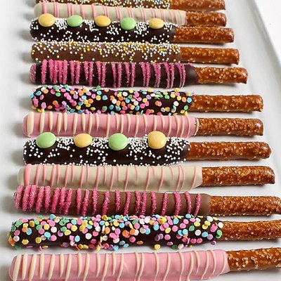 5 Chocolate Covered Pretzel Rods