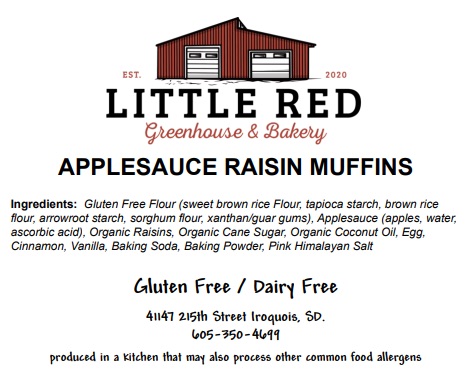 Applesauce Raisin Muffins