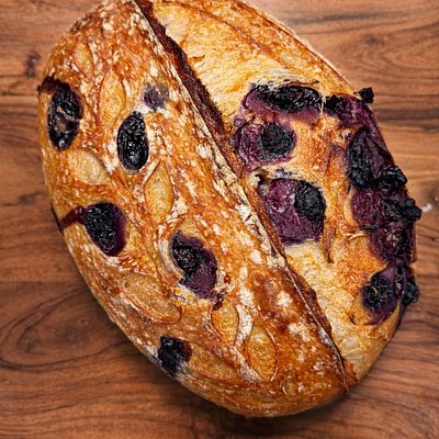 Sweet Blueberry Lemon Sourdough Bread