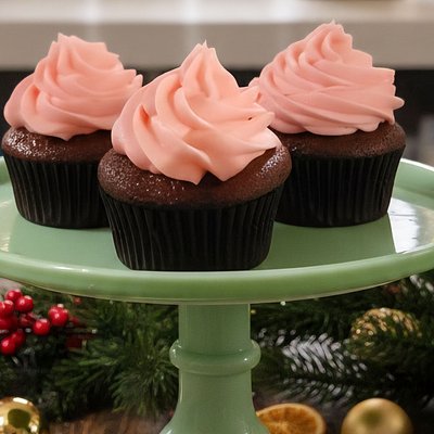 Cordial Cherry Cupcakes