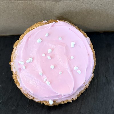 Gluten-free Pink Frosted Sugar Cookie 