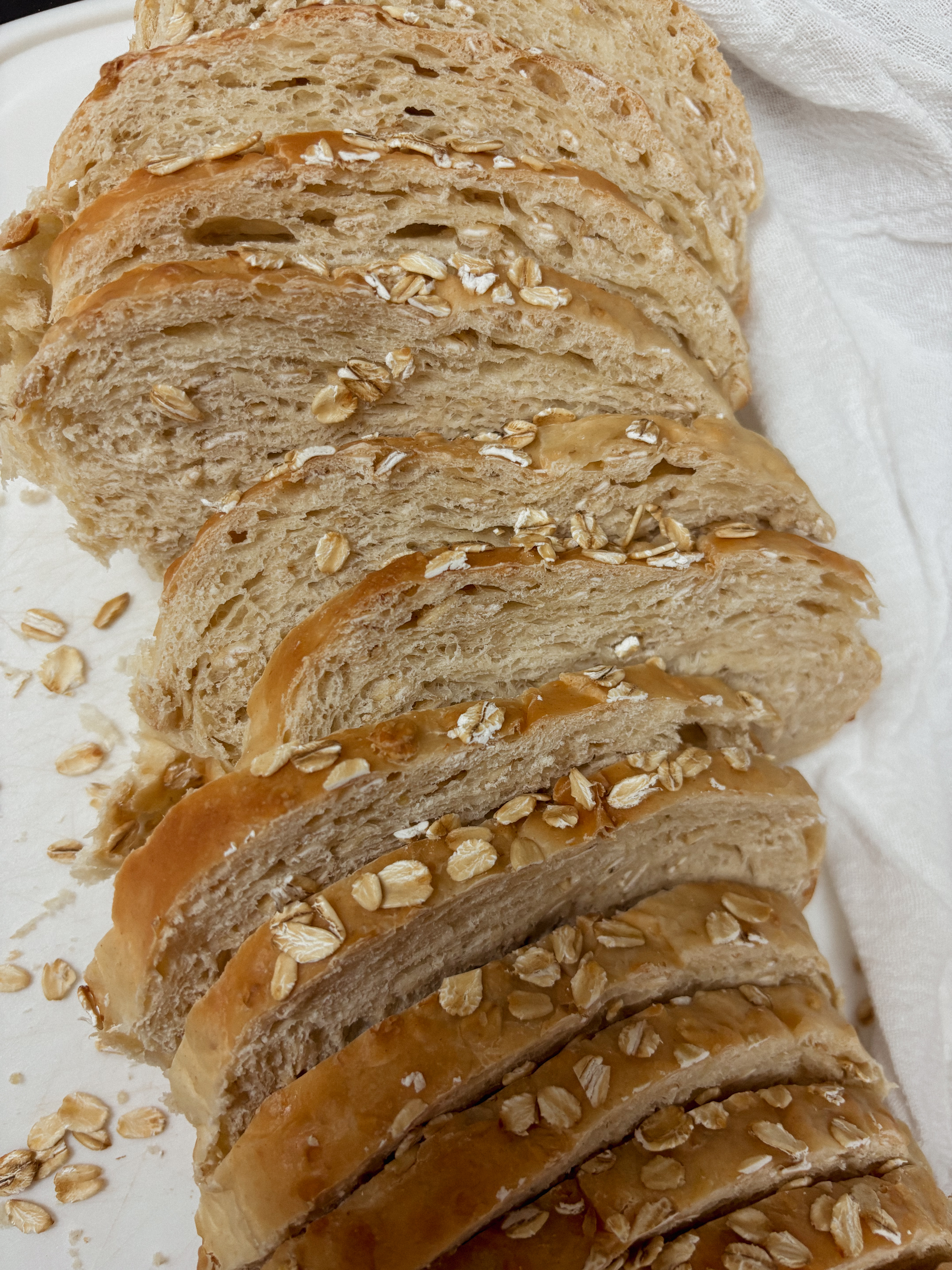 Sourdough Honey Oat Sandwich Loaf