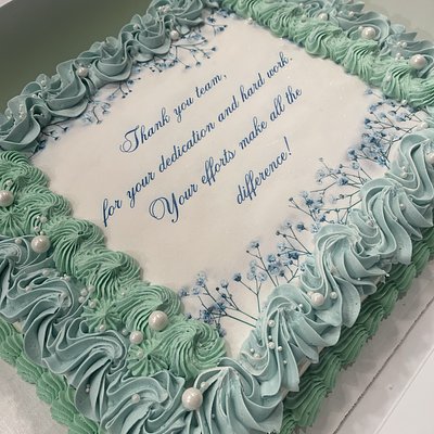 Half 1/2 Sheet Cake