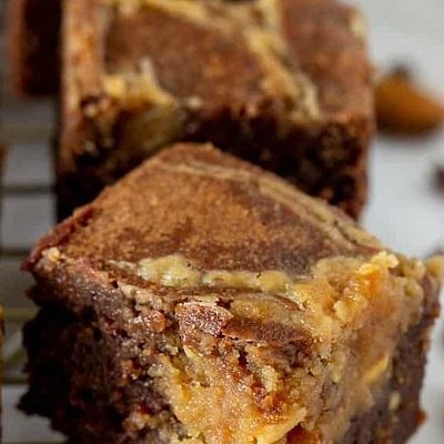 Peanut Butter And Fudge Brownie 
