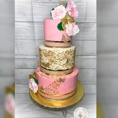 3 Tier Cake (6inch, 8inch, 10inch)    Feeds 77