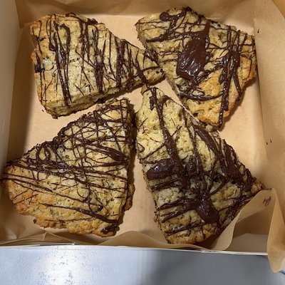 Chocolate Chip Sourdough Scones