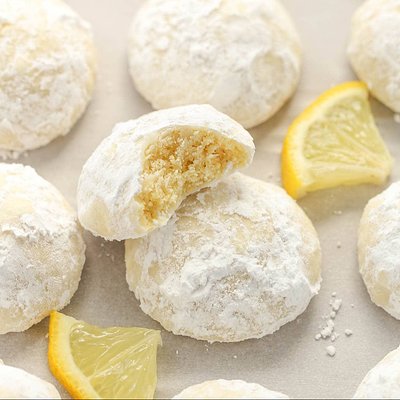 Lemon Snowball Cookies