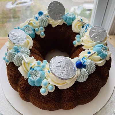 Hanukkah Sour Cream Coffee Cake