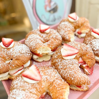 Strawberry Chantilly Croissants