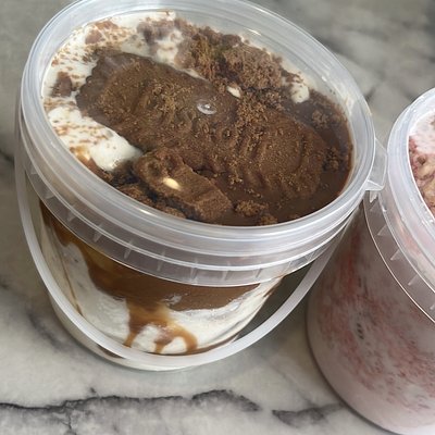Biscoff Cookie Butter  Ice Cream Bucket