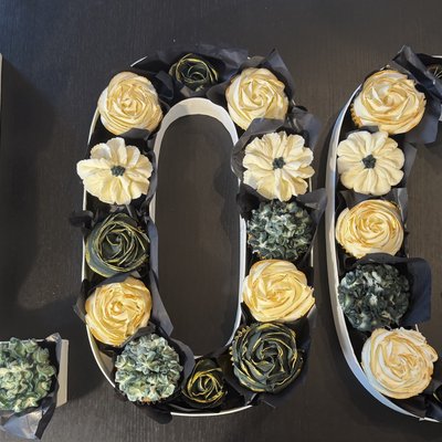 Number/Letter Box Cupcakes