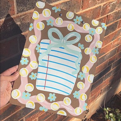 Painted Clip Board 