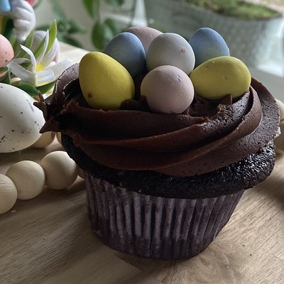 Easter Egg Nest Cupcakes
