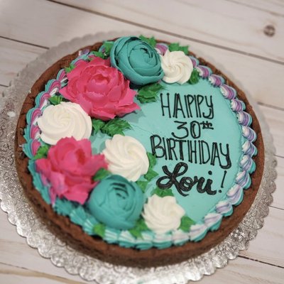 8” Round Decorated Cookie Cake 