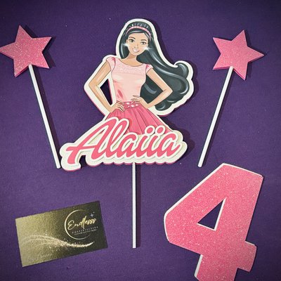 4pc Barbie—3D Cake topper 