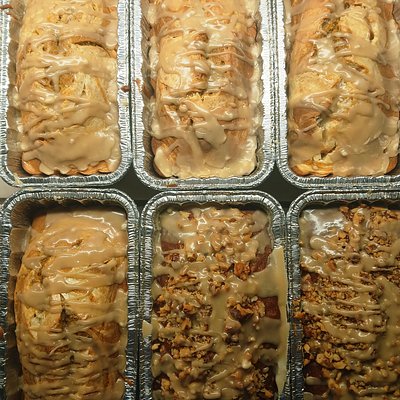 Sourdough Banana Walnut Bread With Maple Icing 