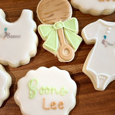 Custom Decorated Sugar Cookies “Little Ducking” 4 Designs
