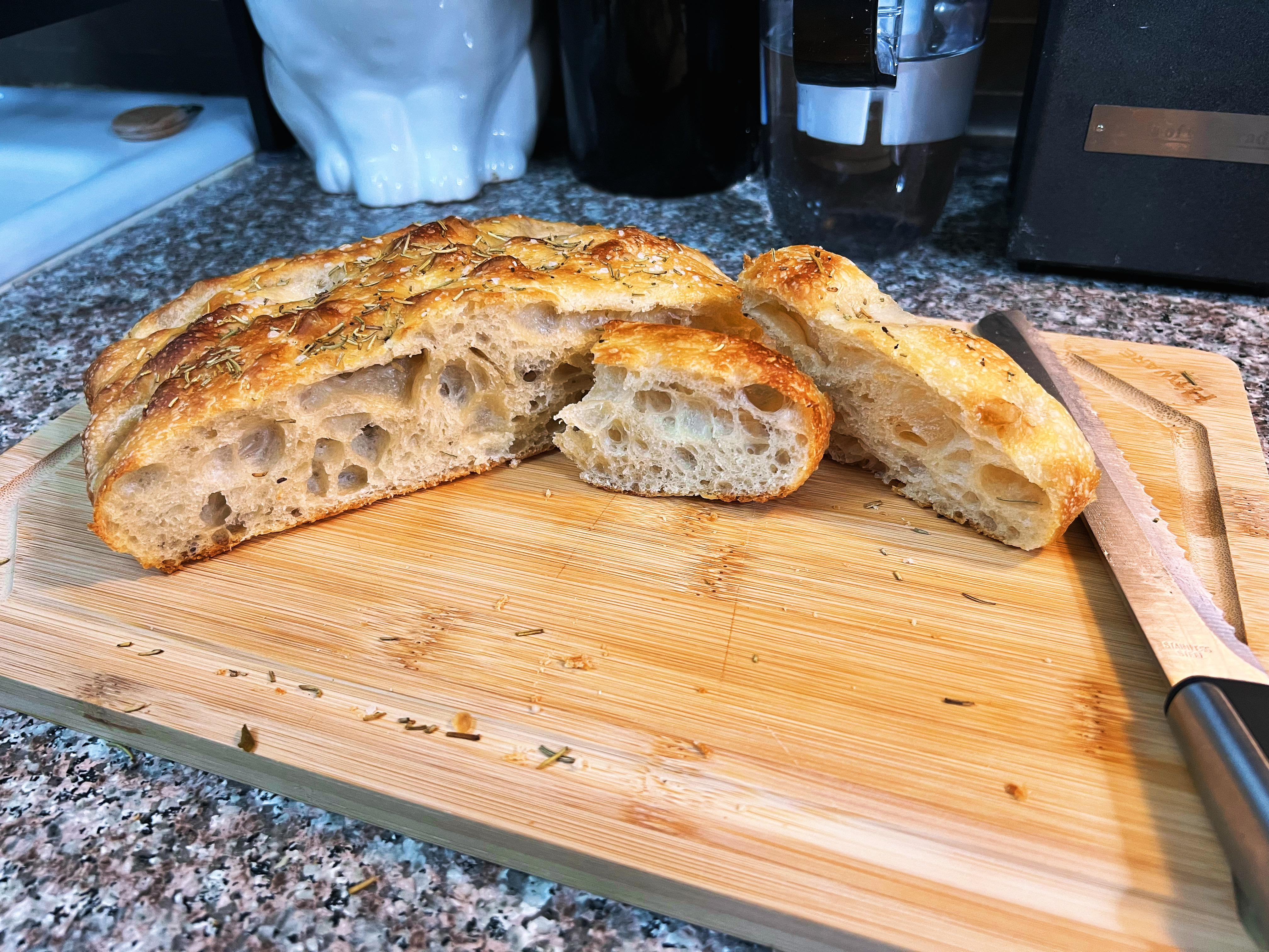 Garlic Rosemary Sourdough Focaccia
