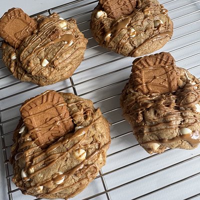 Biscoff White Chocolate Cookies