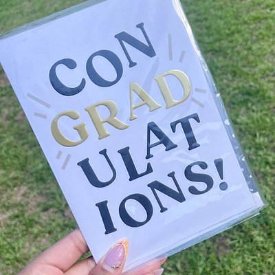 Graduation Card “ConGRADuations”