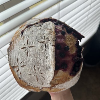 Blueberry Lemon Sourdough Loaf