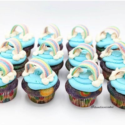 Rainbow Cupcakes