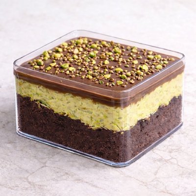 Pistachio Crunch Bento Cake - 3” Square