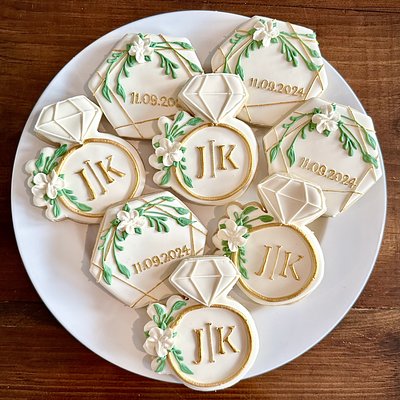 Bridal Rings and Hexagons - Dozen