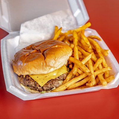 Hamburger And Fries 