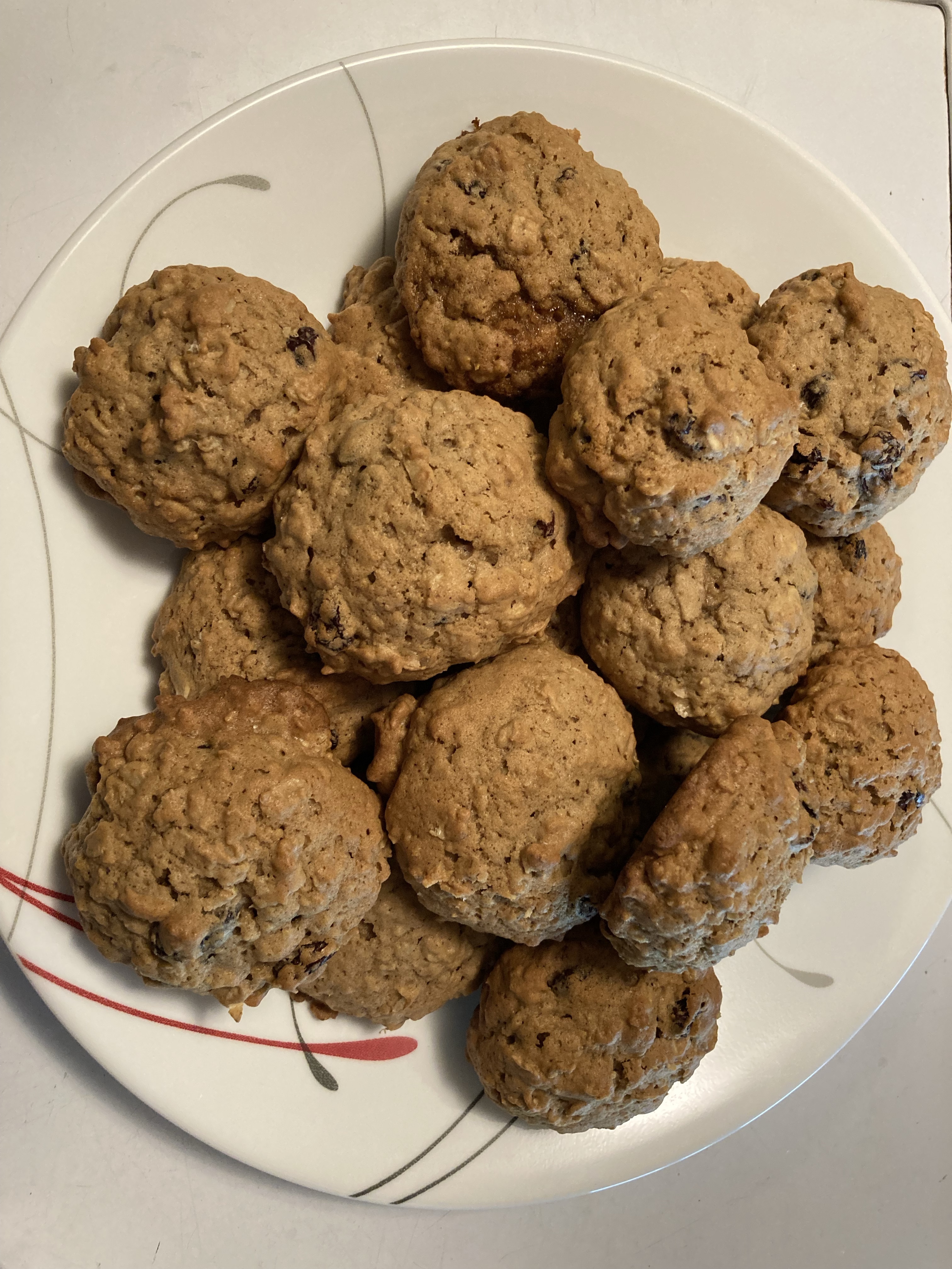 SugarFree Oatmeal Raisin Cookies