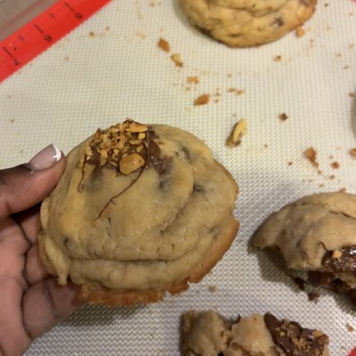 Mega Stuffed Cookies Chocolate Hazelnut 4pk