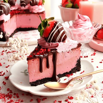 Strawberry Oreo Cheesecake 