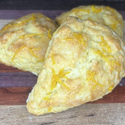 Vanilla Orange Sourdough Scones