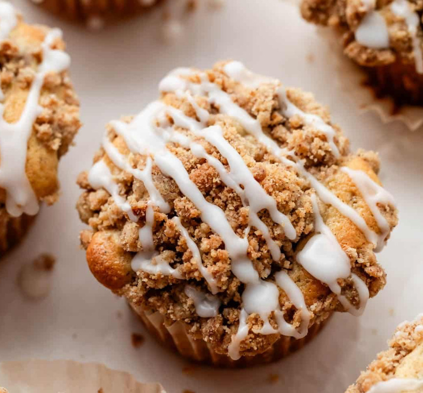 Cinnamon Coffee Cake Muffin Standard 3oz Large 5oz