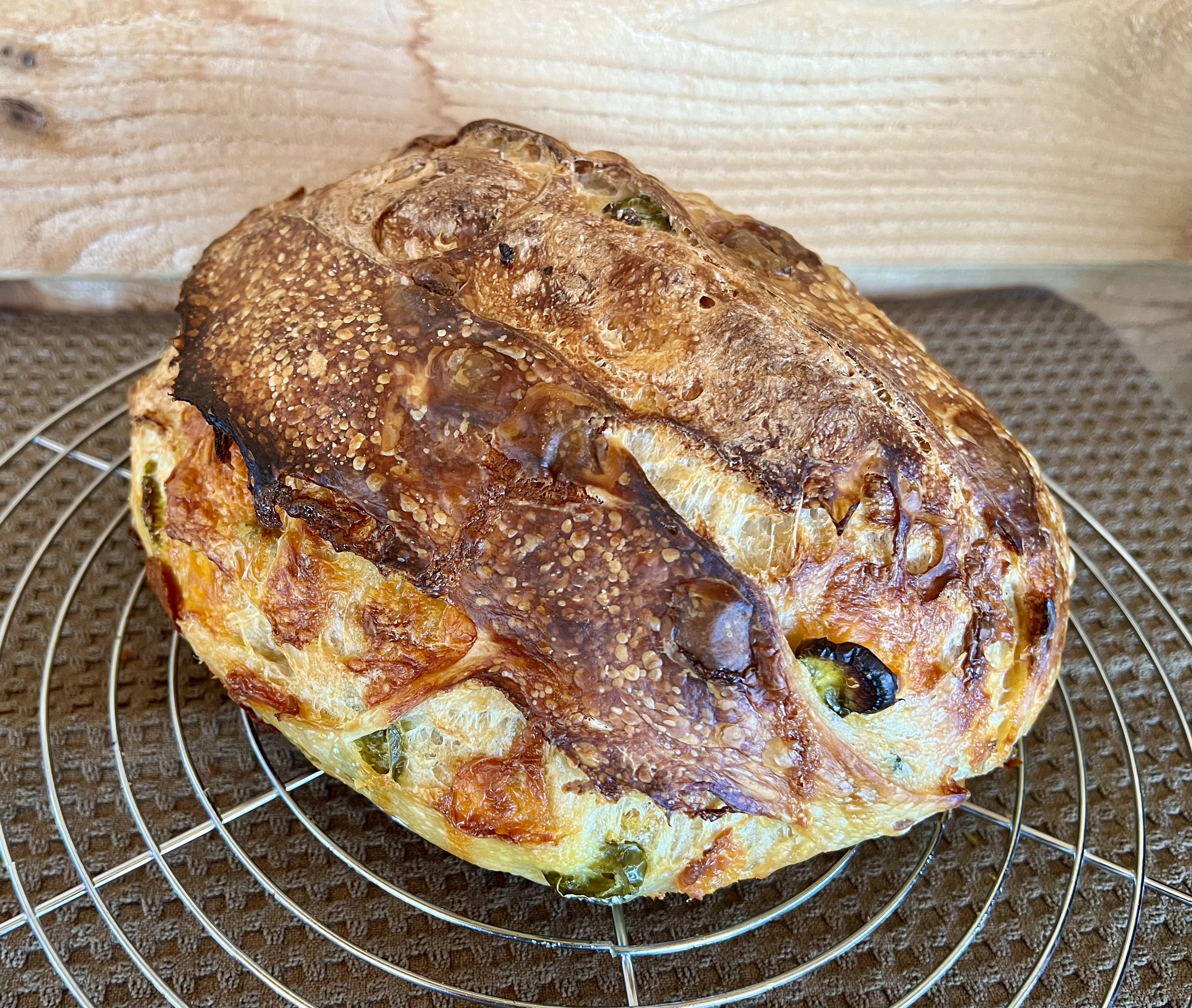 Jalapeno Cheddar Artisan Bread
