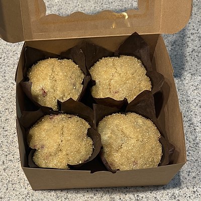Raspberry Lemon Muffins (4 Count)