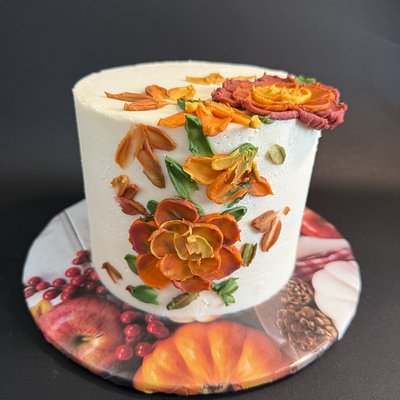 Fall Flower Cake