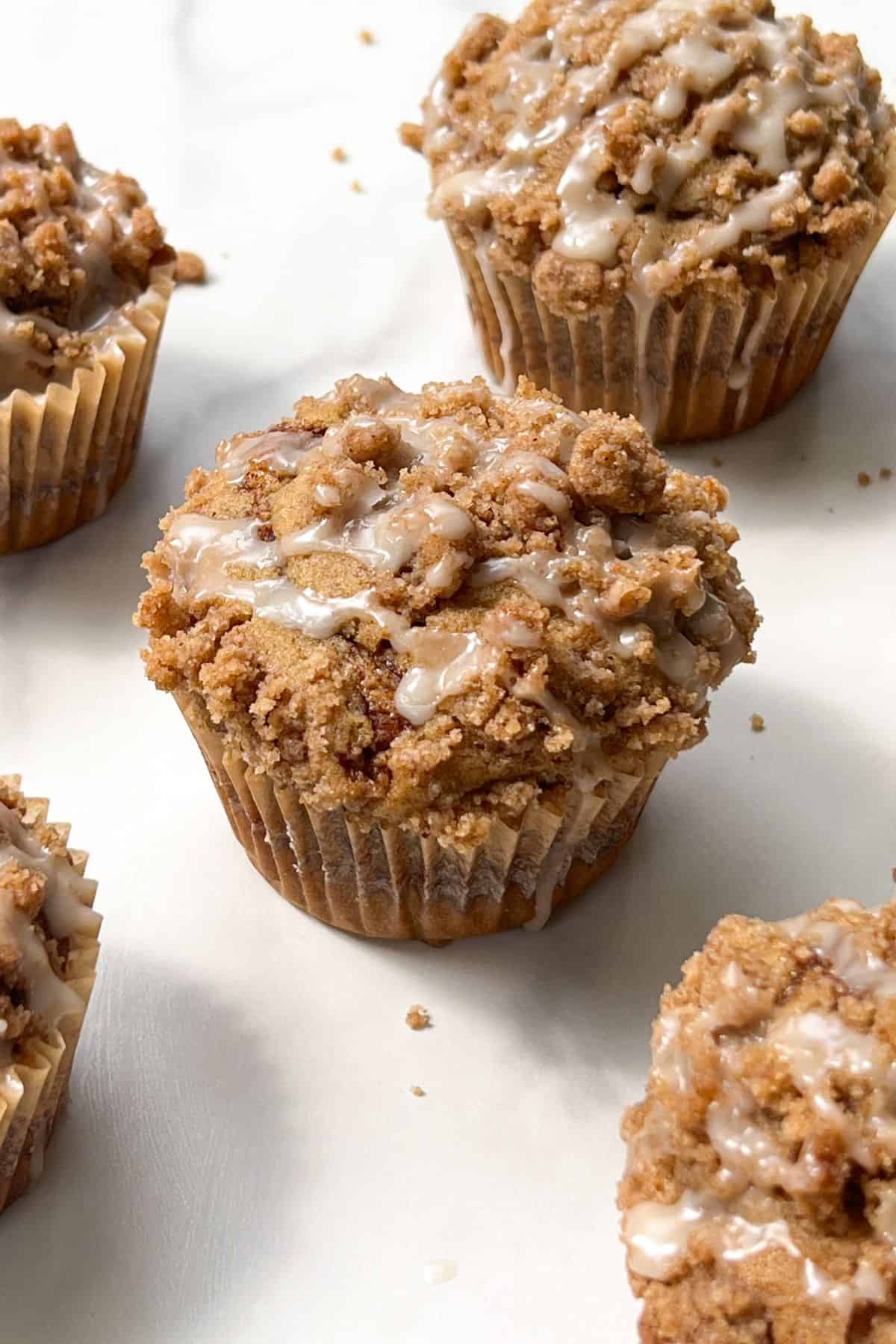 Half Dozen Gluten-Free No Refined Sugar Maple Cinnamon Muffins 