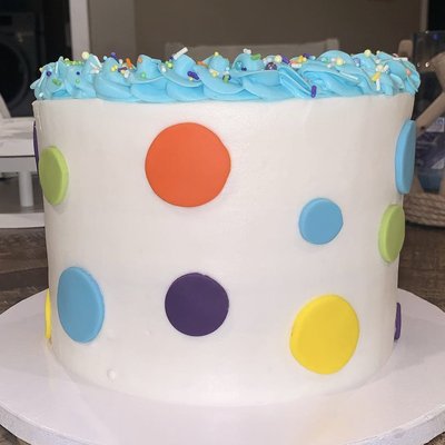 8” Tall Buttercream ~36 Servings 