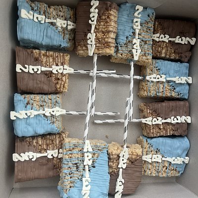 Dipped Homemade Rice Krispy Treats Dozen 