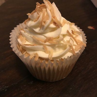 Coconut Raspberry Cupcake