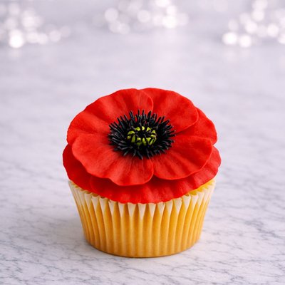 Custom Poppy Cupcakes