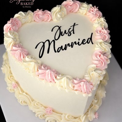 10 Inch  3 Layer Heart Cake 