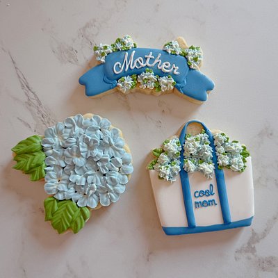 Hydrangea Cookie Trio
