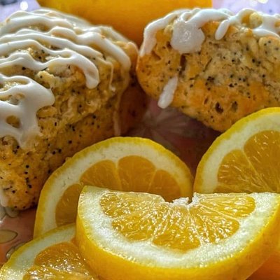 Lemon Poppyseed Scones (4 pack)