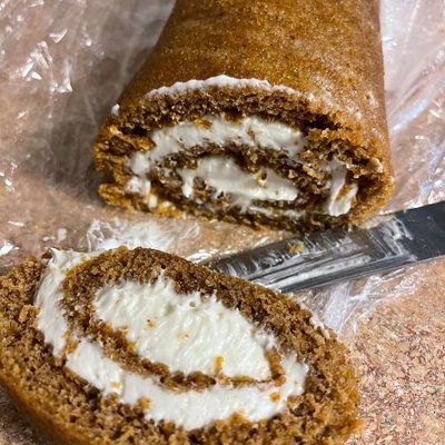 Gluten-free  Pumpkin Roll With Xtra Filling  