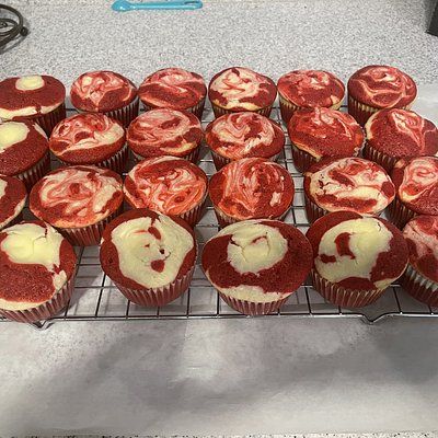 1 Dozen Red Velvet Cheesecake Cupcakes