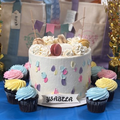 🎂 10” 3- Layer cake • Serves 45 Guests 
