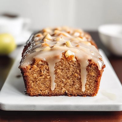 Brown Sugar Glazed Banana Bread Loaf