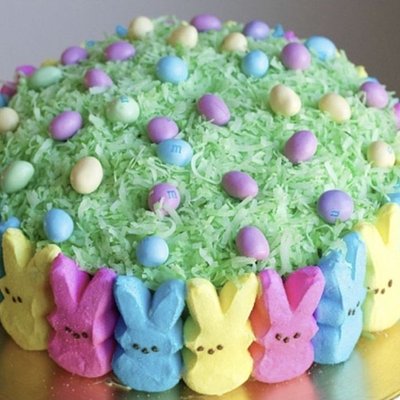Peeps Easter Basket Cake